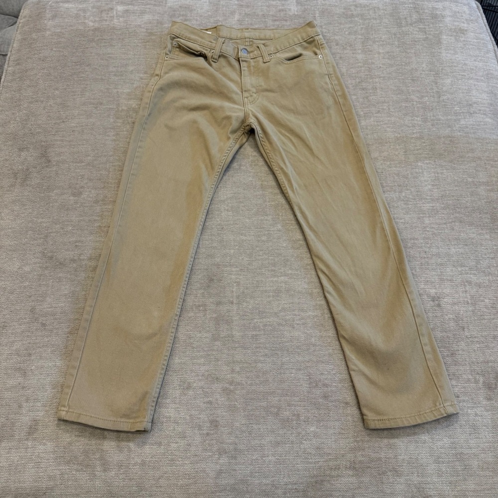 Levi‎ Strauss 511 Slim Fit Khaki Tan Jeans Mens W31 L30 Casual Workwear